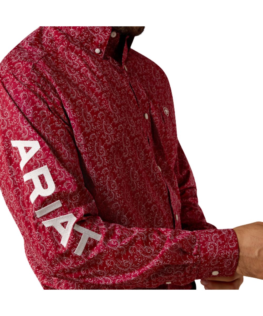 White Logo Embroidery Down The Sleeve