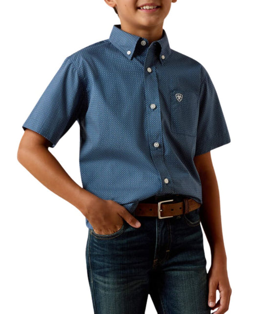 Ariat Boys' Storm Button Down Shirt