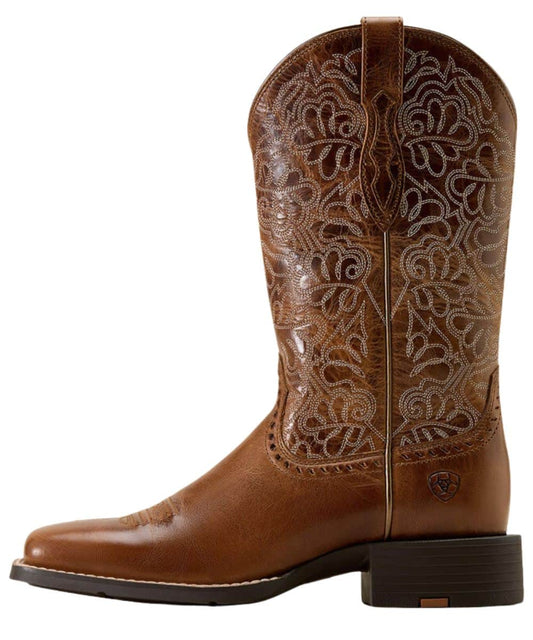 Ariat Women's Aged Tan Round Up Remuda Western Boot