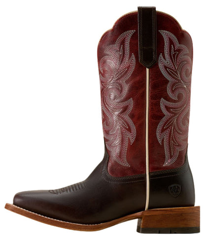 Ariat Women's Deep Red County Lane Western Boot