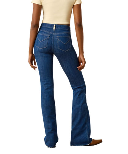 Back View Of The Women's Rinse High Rise Slim Trouser Jean