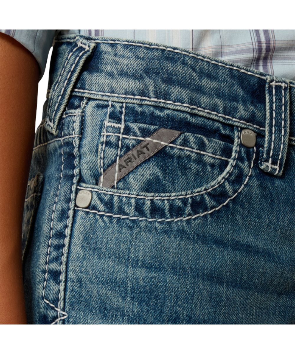 Five Pocket Styling With Extra Deep Front Pockets, Reinforced Belt Loops, And A Mid Rise