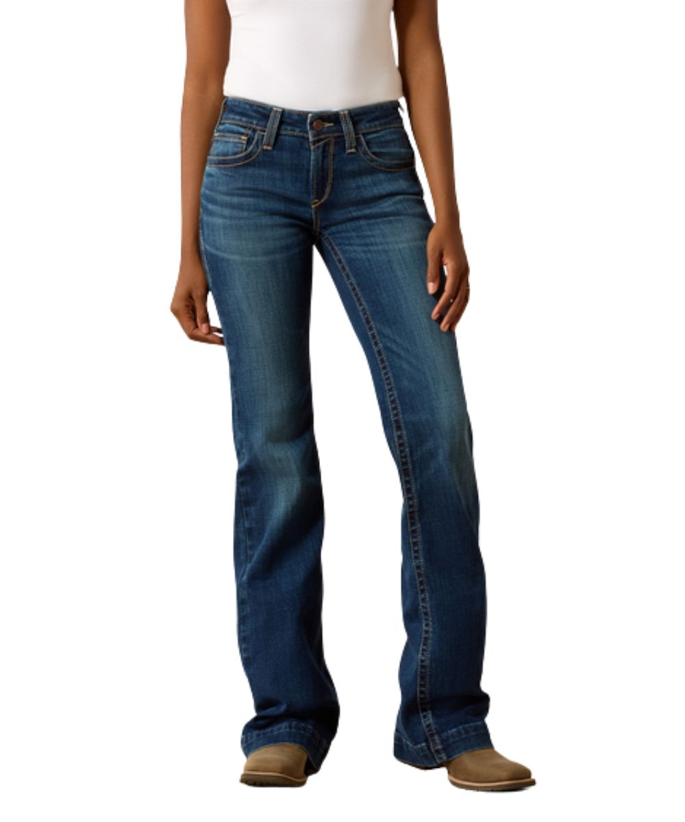 Women's Perfect Rise Dark Wash Slim Trouser Jean