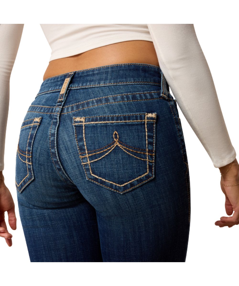 Contrast Chunky Stitched Back Pockets