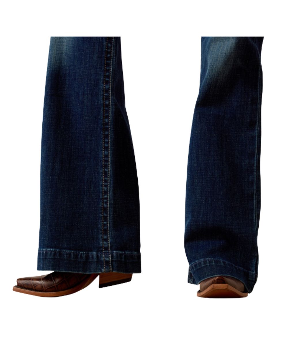 Close-Up View Of The Wide Leg With A Trouser Hem