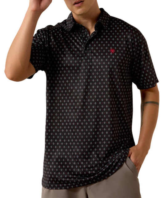 Ariat Men's Black Diamond Polo Shirt