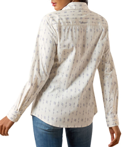 Straight Back Yoke With Logo Embroidery And Flattering Seams