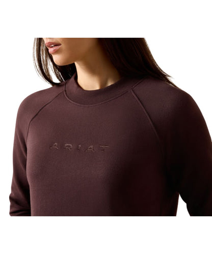 Close-up view of the logo embroidery across the chest