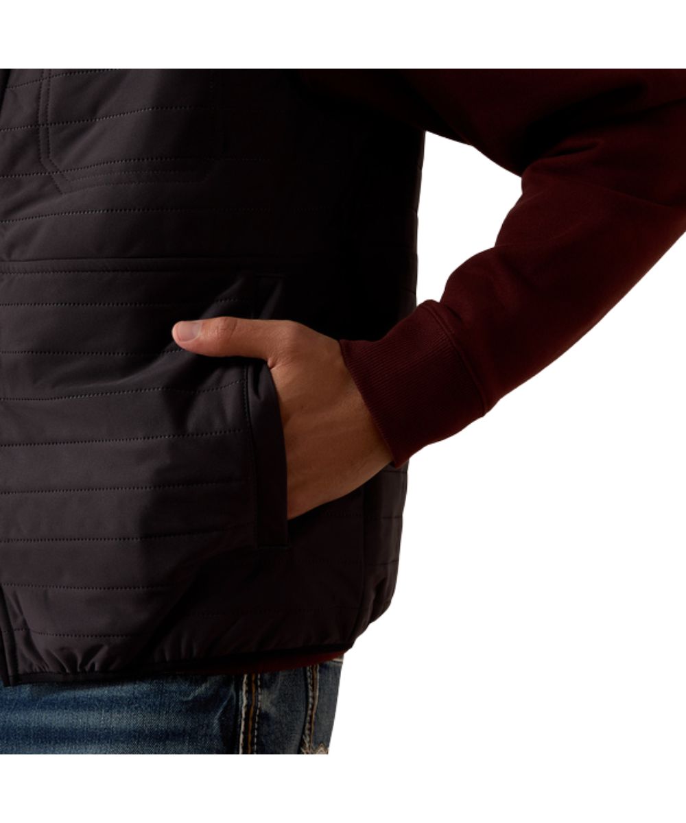 Close-up view of the handwarmer pockets