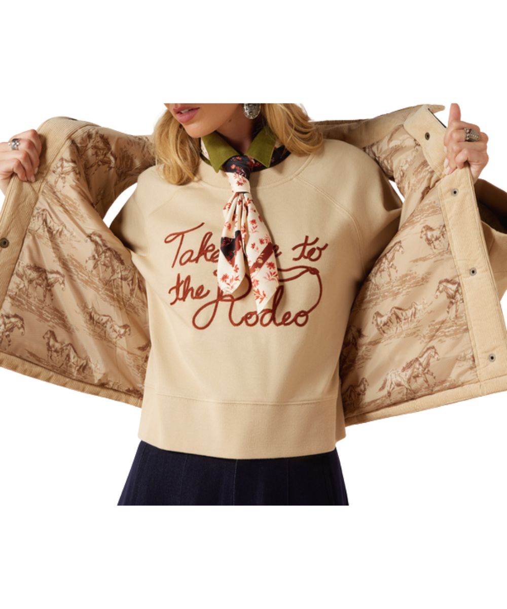 Interior view of the contrast lining