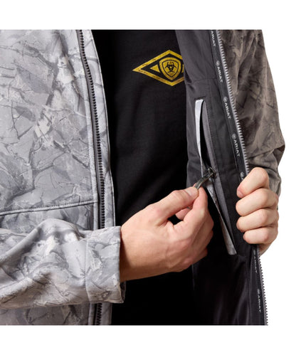 Interior view of the interior zipper pocket