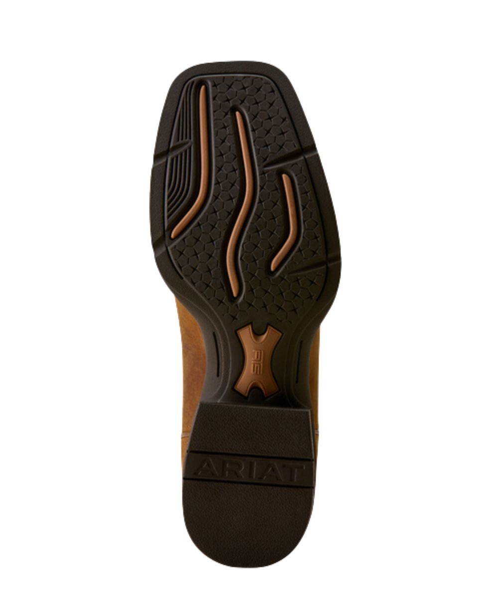 Sole view of the duratread sole on the men's cowboy boot