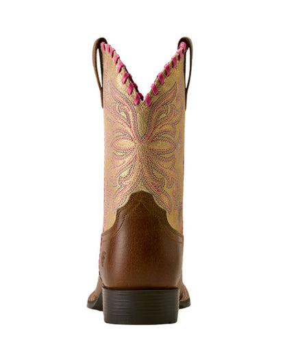 Heel view of the 1" horseman heel