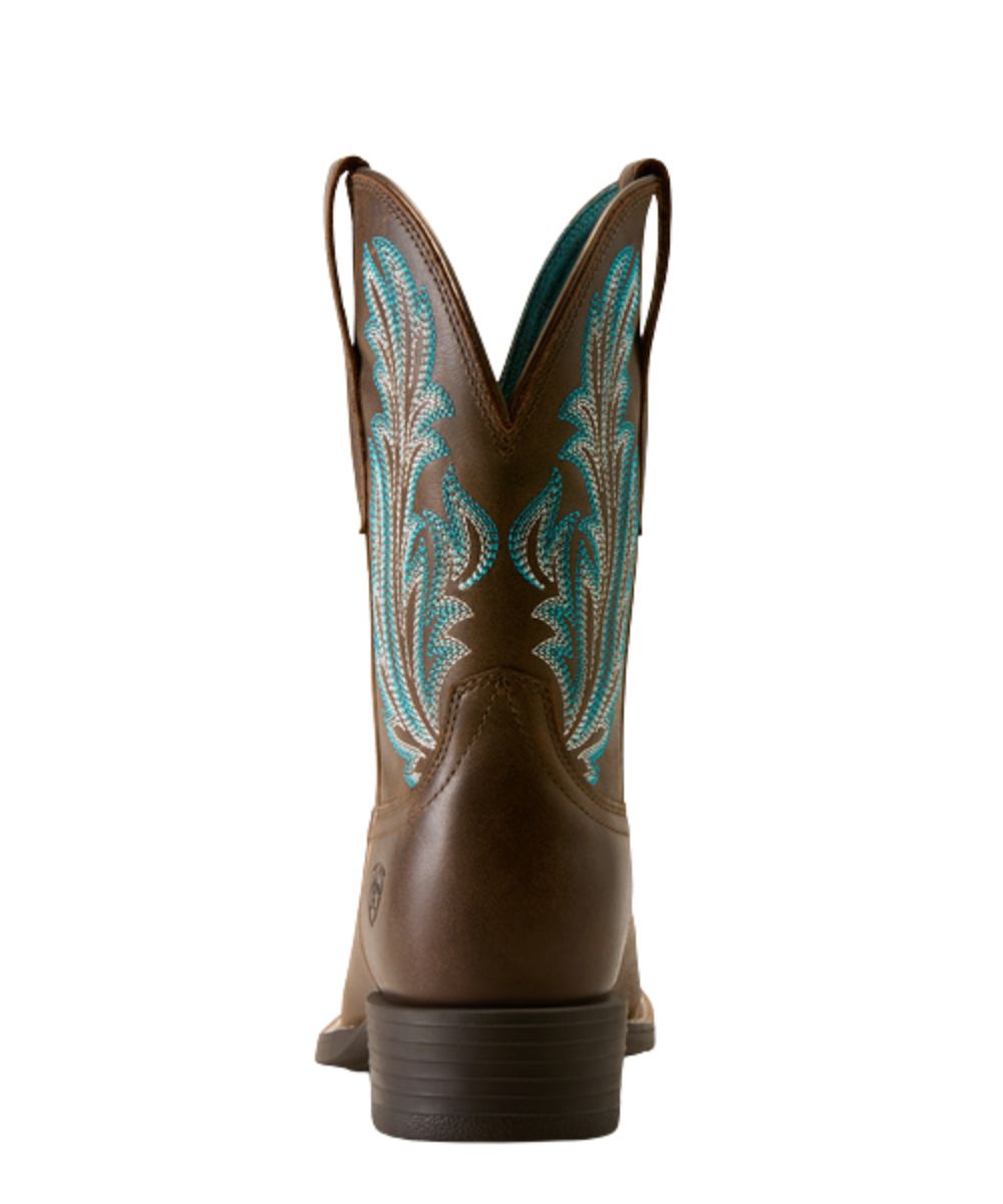 Heel view of the 1.375" horseman heel