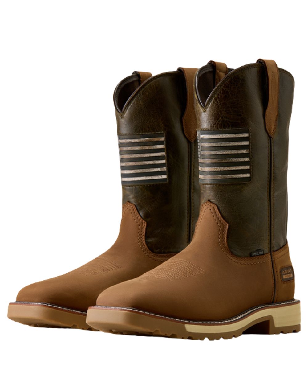 Pair view of the men's activator steel toe work boot