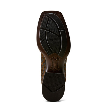 Sole view of the bantamweight sole with key wear zones