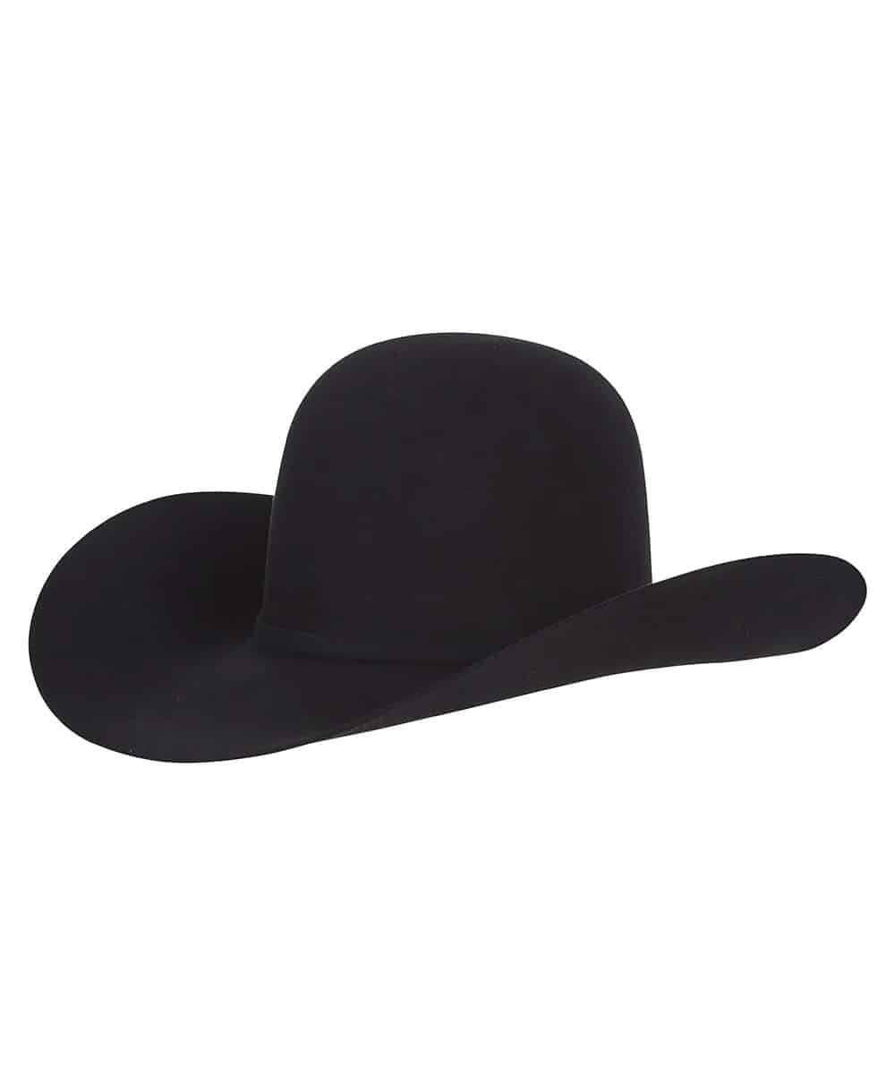 American Hat Co. 10X Black Open Felt Hat