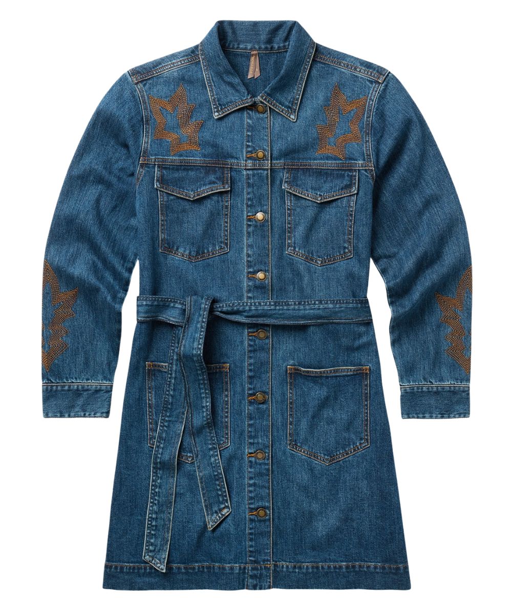 Stetson Women's Embroidered Denim Dress