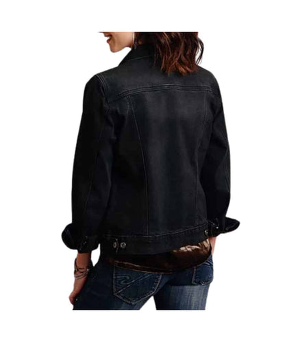 Roper Women's Black Denim Jacket- Style #11-098-0202-1057 ! desc :  ! caption :