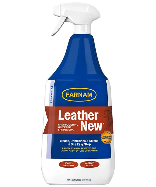 Farnam Leather New Easy-Polishing Glycerine Saddle Soap In A 32 Oz. Spray Bottle