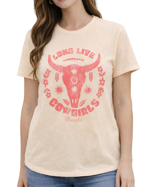 Wrangler Women's Long Live Cowgirls Tee