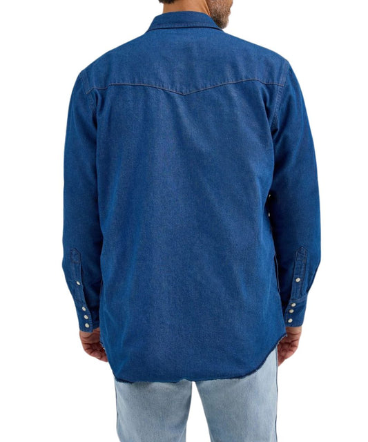 Wrangler Men's Flannel Lined Western Work Shirt