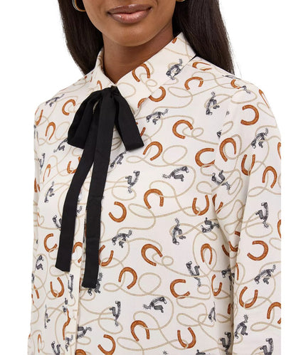 Wrangler Women's Neck Tie Blouse