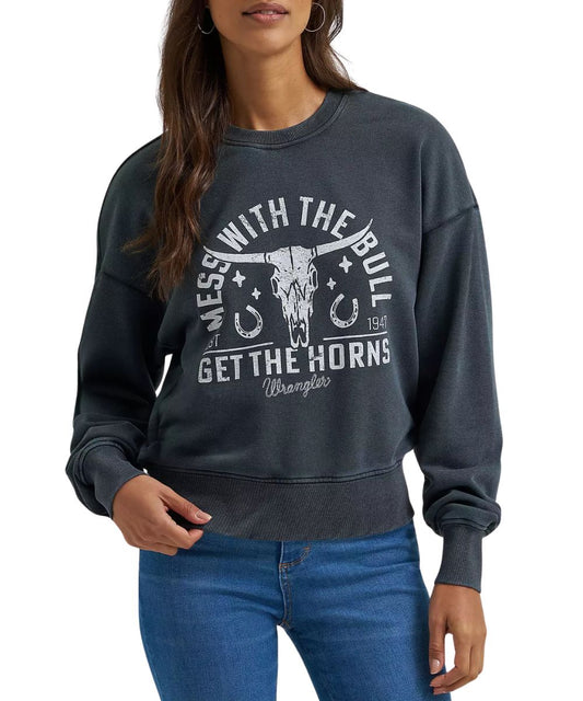 Wrangler Women's Get The Horns Sweatshirt