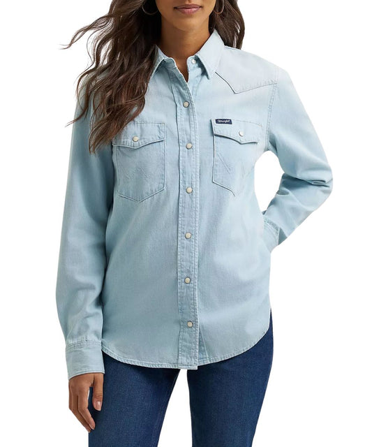 Wrangler Women's Vintage Western Snap Shirt