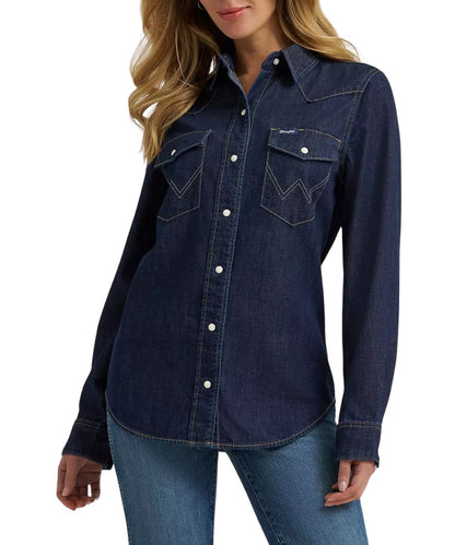 Wrangler Women's Denim Snap Shirt