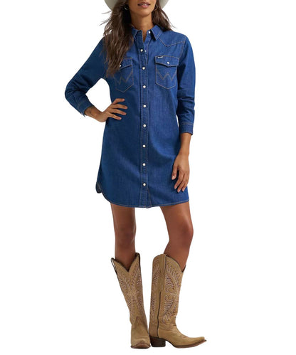 Wrangler Women's Denim Shirt Dress