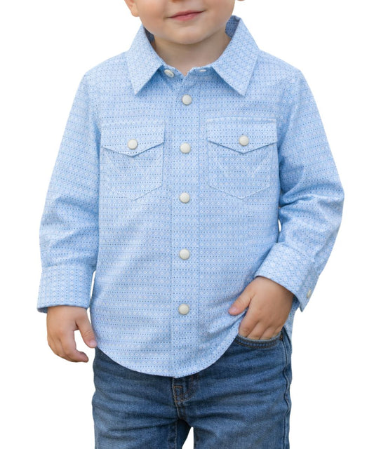 Wrangler Little Boys' Western Snap Shirt