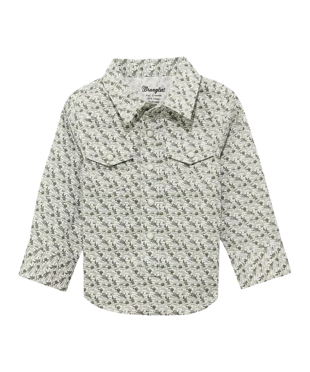 Wrangler Little Boys' Western Snap Shirt