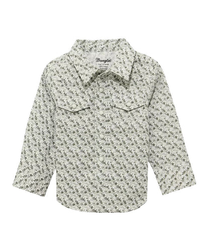 Wrangler Little Boys' Western Snap Shirt