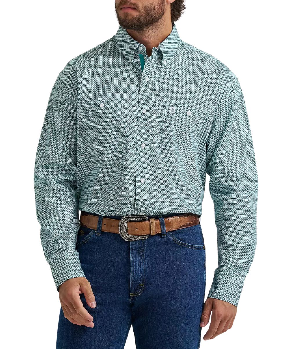 Wrangler Men's George Strait Button Down Shirt