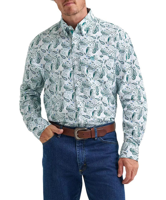 Wrangler Men's George Strait Button Down Shirt