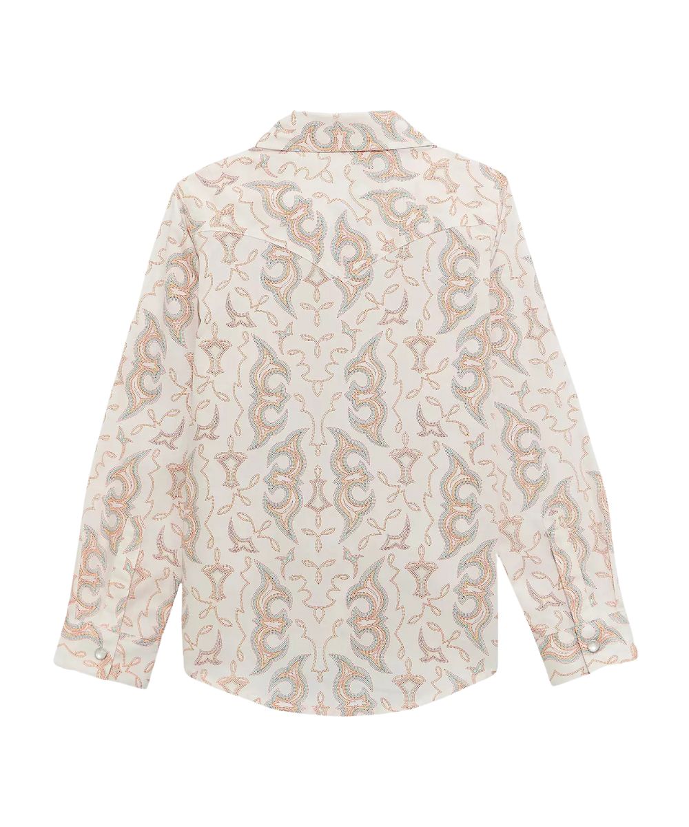 Wrangler Girls' Western Snap Shirt
