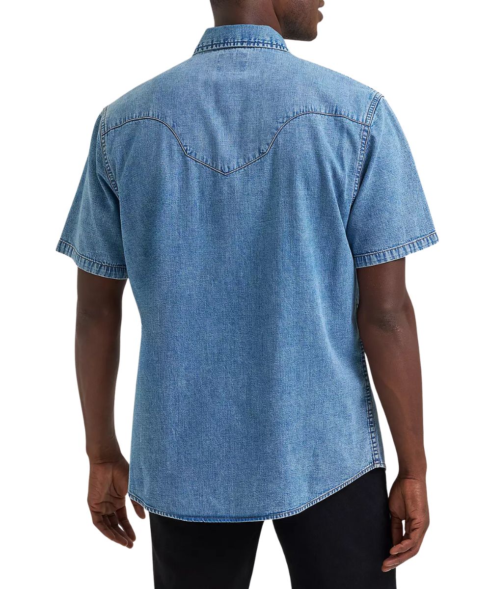 Wrangler Men's Vintage Denim Snap Shirt