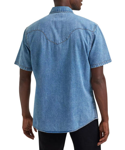 Wrangler Men's Vintage Denim Snap Shirt