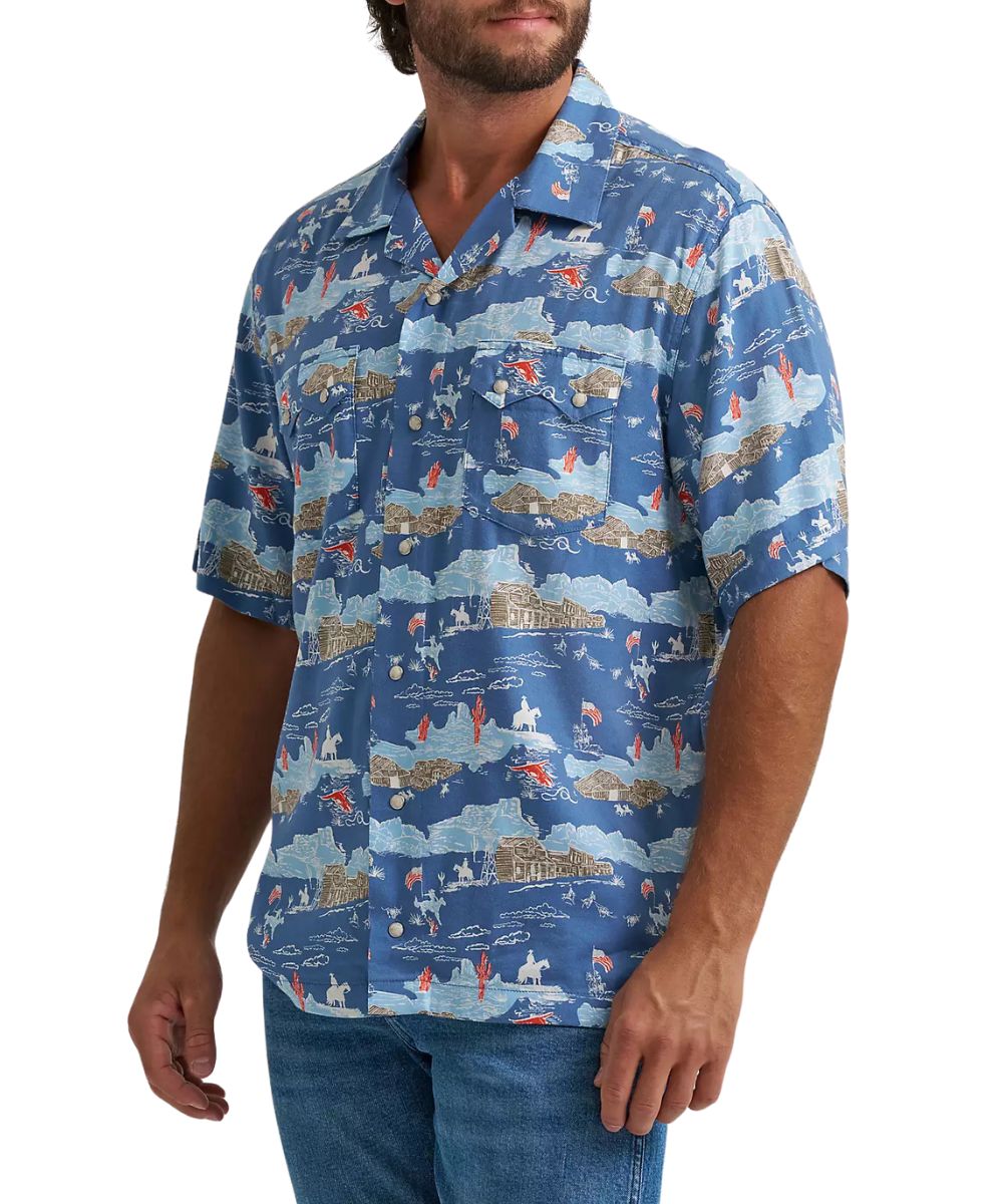 Wrangler Men's Coconut Cowboy Camp Shirt