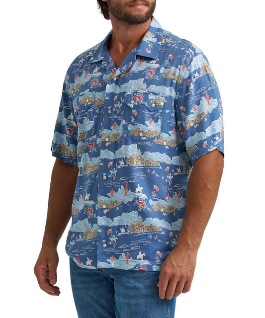 Wrangler Men's Coconut Cowboy Camp Shirt