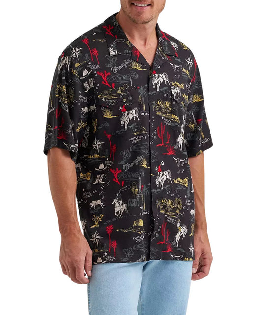 Wrangler Men's Coconut Cowboy Camp Shirt
