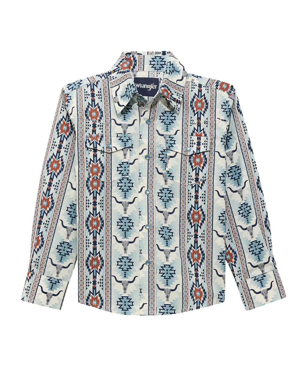 Wrangler Boys' Checotah Snap Shirt