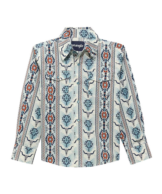 Wrangler Boys' Checotah Snap Shirt