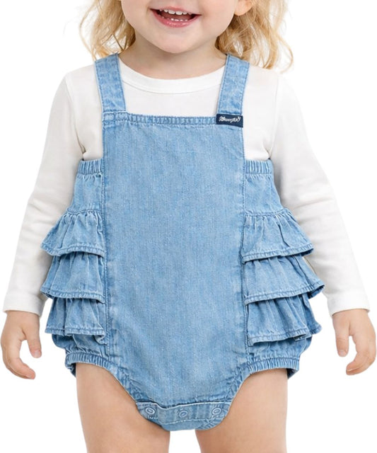 Wrangler Infant Girls' Denim Bodysuit