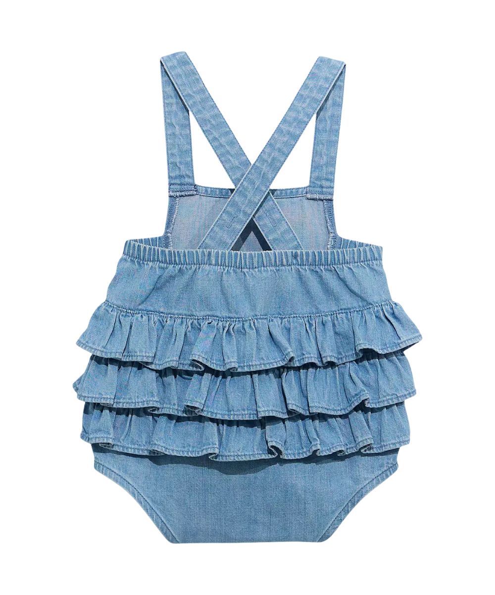 Wrangler Infant Girls' Denim Bodysuit