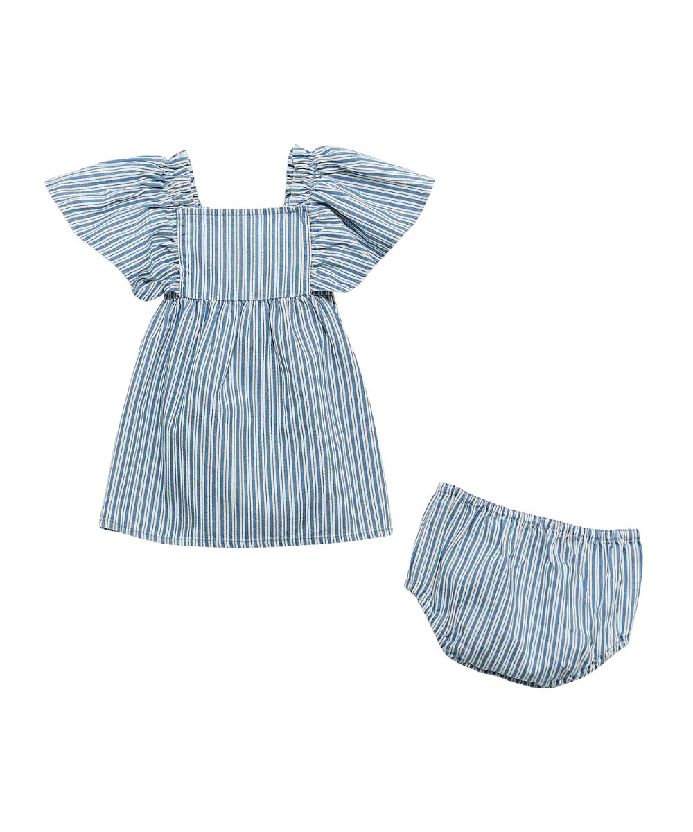 Wrangler Little Girls' Mini Stripe Dress Set