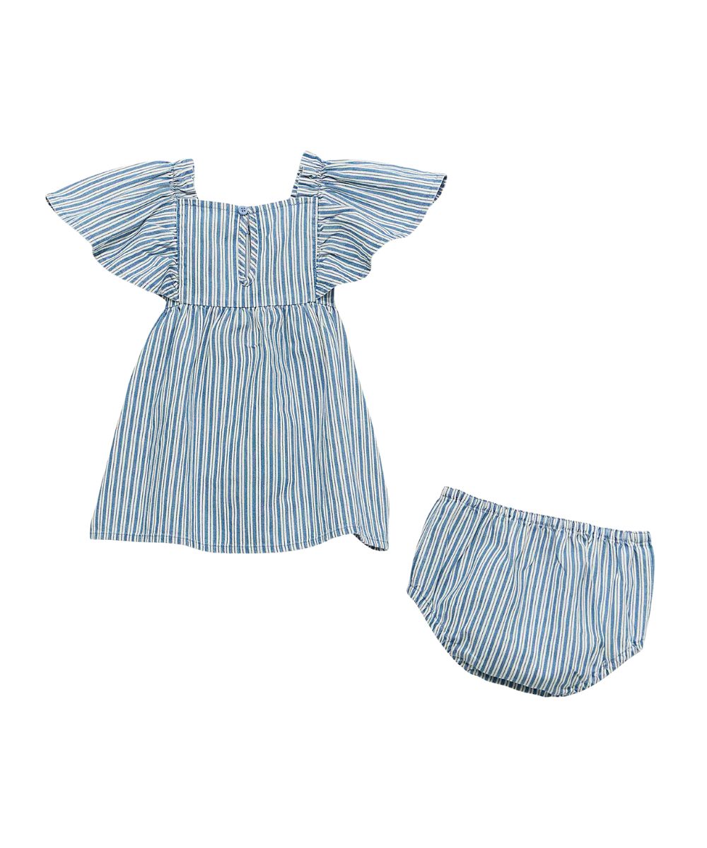 Wrangler Little Girls' Mini Stripe Dress Set