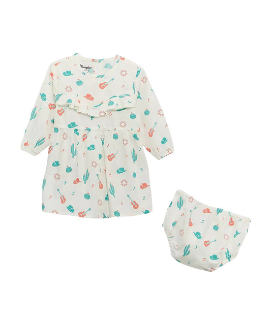 Wrangler Little Girls' Ruffle Dress