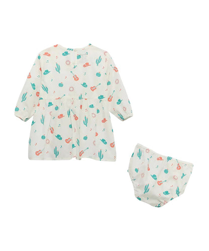 Wrangler Little Girls' Ruffle Dress